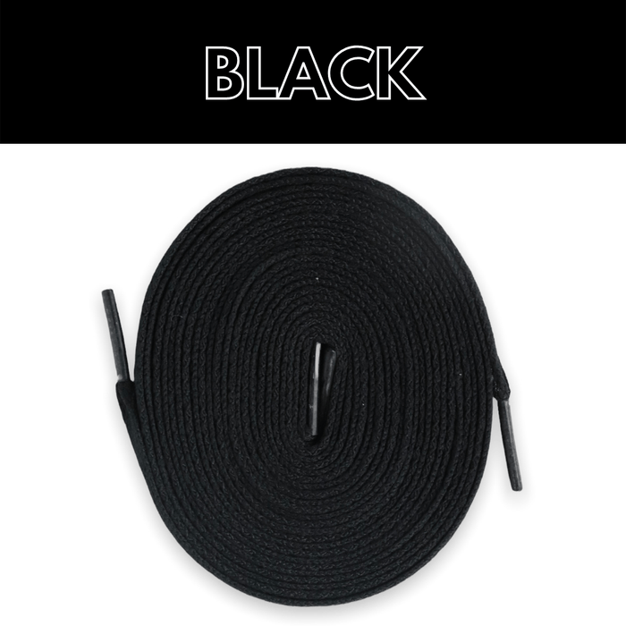 Flat Thin - Jordan 1 Laces Basics Flat Thin - Black