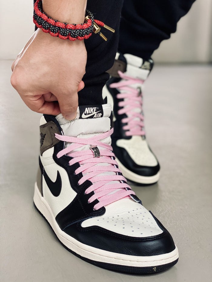 Flat Thin - BASICS Flat Thin Laces - Pastel Pink For Travis Scott Cactus Jack AJ1