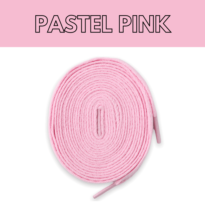 Flat Thin - Jordan 1 Laces Basics Flat Thin - Pastel Pink For Travis Scott Cactus Jack AJ1