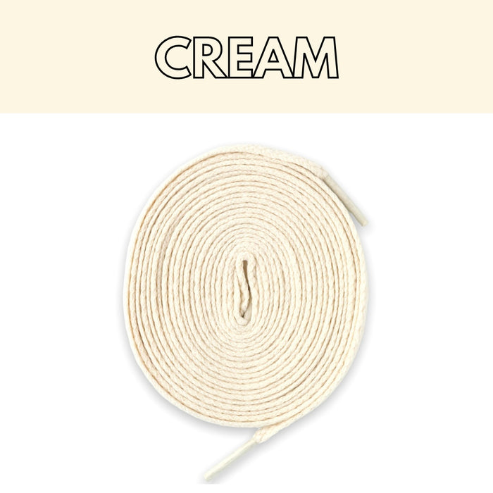 Flat Thin - Jordan 1 Laces Basics Flat Thin - Vintage Cream