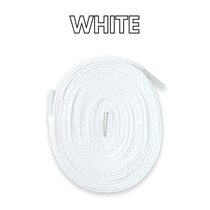 Flat Thin - Jordan 1 Laces Basics Flat Thin - White
