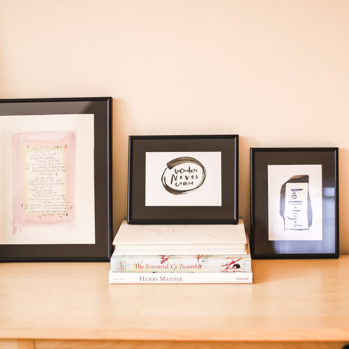 Framed Wonders Never Cease Print by Local MPLS Artist 1130 Forever