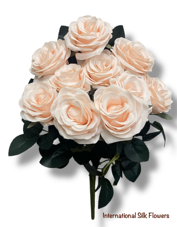 17.5'' Deluxe Rose Bush ( B1024N-#10 Blush ) AN10004