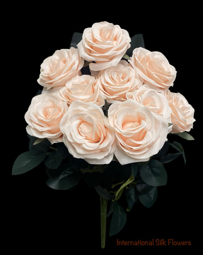 17.5'' Deluxe Rose Bush ( B1024N-#10 Blush ) AN10004
