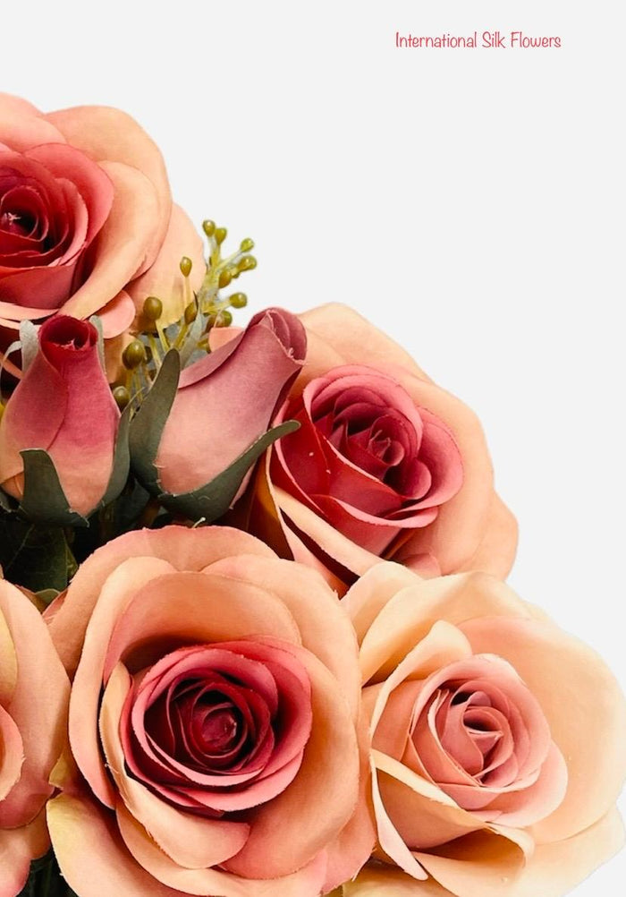18.5'' Rose/Rose Bud/ Heather Bush ( 23653-MV/2T ) TY1305