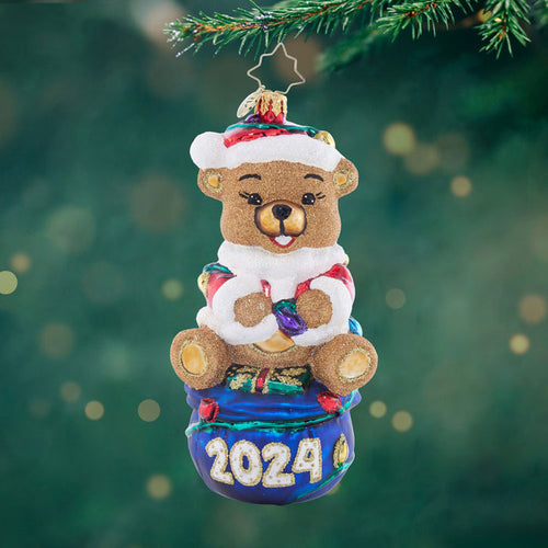 Front image - 2024 Santa's Bear Buddy - (Dated ornament)