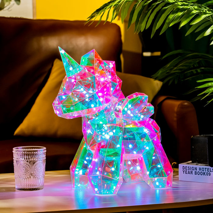 37300-C - Enchanting PET Unicorn LED Lights: Vibrant RGB Glow with USB Power Hi-Line Gift Ltd.