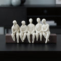 53009-03 - Abstract Seated Figures Sculpture Hi-Line Gift Ltd.