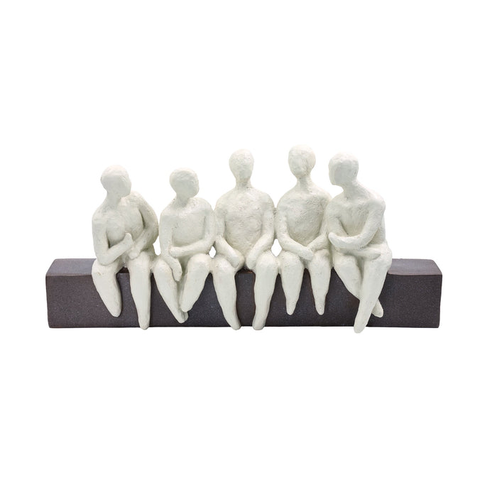 53009-03 - Abstract Seated Figures Sculpture Hi-Line Gift Ltd.