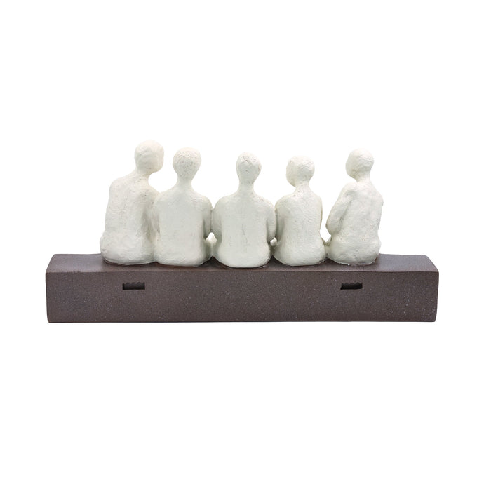 53009-03 - Abstract Seated Figures Sculpture Hi-Line Gift Ltd.