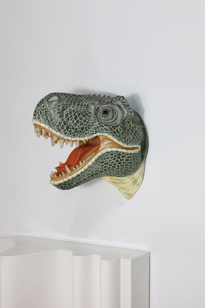 75642-C - Dinosaur Head Sculpture Wall Mounted Ornament