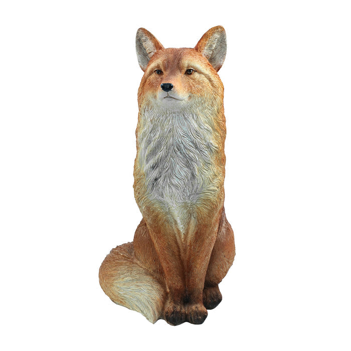 75644-01 - Seated Fox Sculpture Hi-Line Gift Ltd.