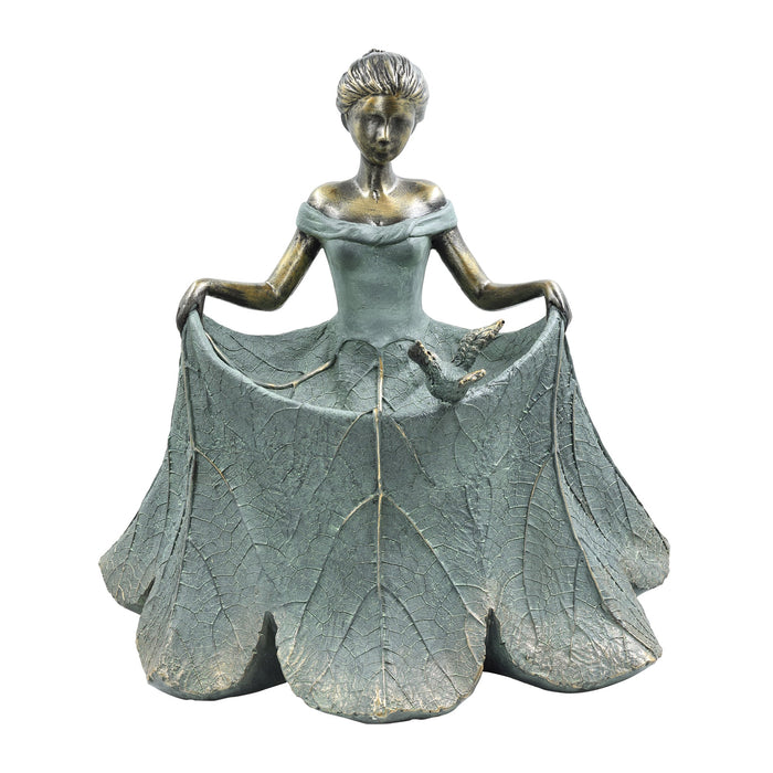 77182-B - Leaf Dress Lady Bird Feeder Hi-Line Gift Ltd.