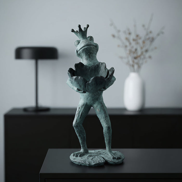 77182-E - Frog Prince Bird Feeder Hi-Line Gift Ltd.