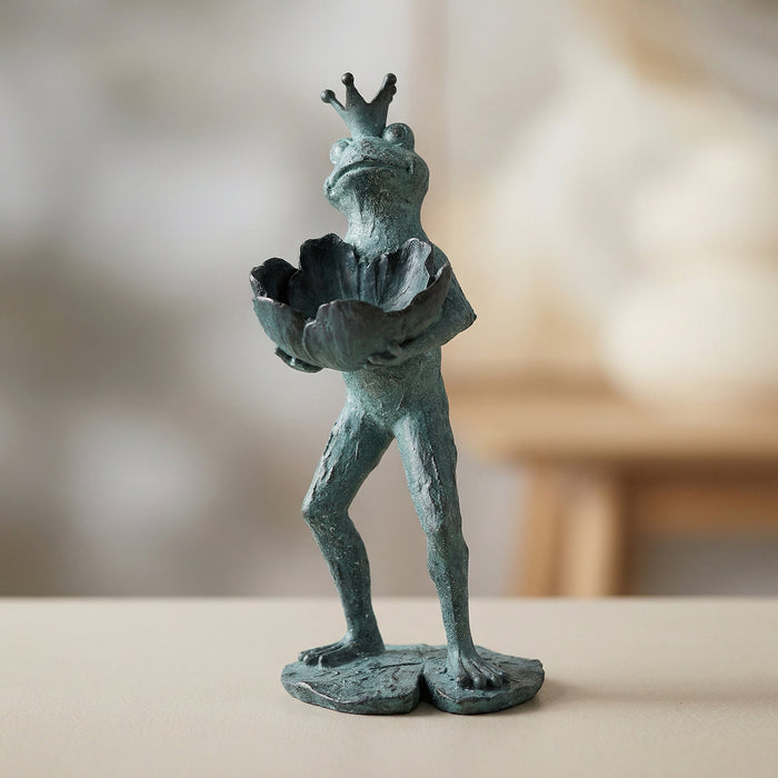 77182-E - Frog Prince Bird Feeder Hi-Line Gift Ltd.
