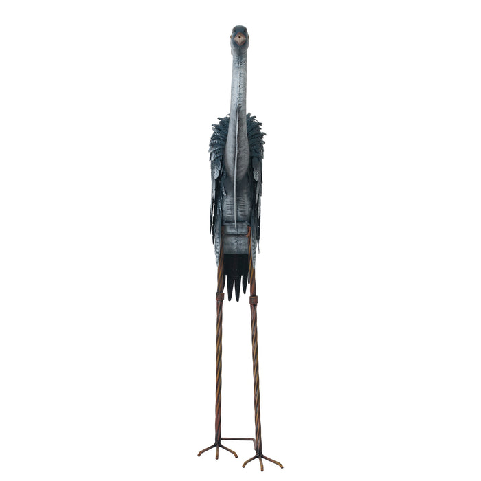 78936-02 - Metal Blue Heron Decorative Garden Statue Hi-Line Gift Ltd.
