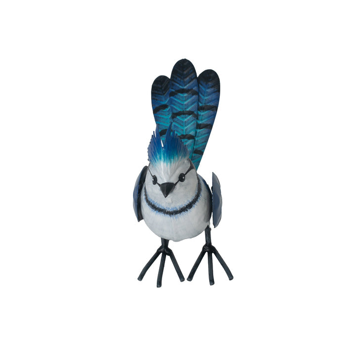 78938-01 - Metal Miniature Blue Jay Statue Hi-Line Gift Ltd.