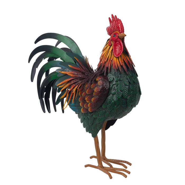 78939-01 - Metal Rooster Statue Hi-Line Gift Ltd.