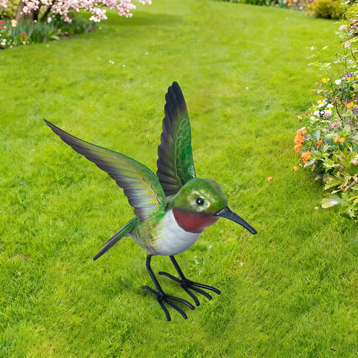78942-01 - Metal Humming Bird Statue Hi-Line Gift Ltd.
