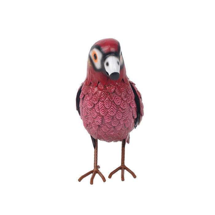 78943-01 - Metal Scarlet Macaw Statue Hi-Line Gift Ltd.