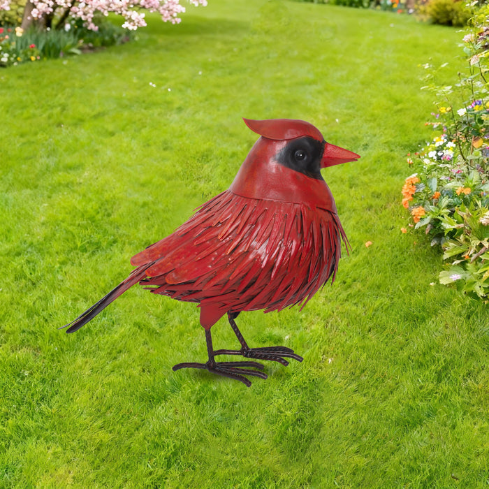 78944-01 - Metal Cardinal Statue Hi-Line Gift Ltd.