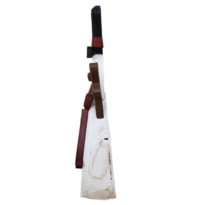 85255-H - 21.5in Wooden Snowman with Tree Christmas Decor Indoor Outdoor Use Hi-Line Gift Ltd.