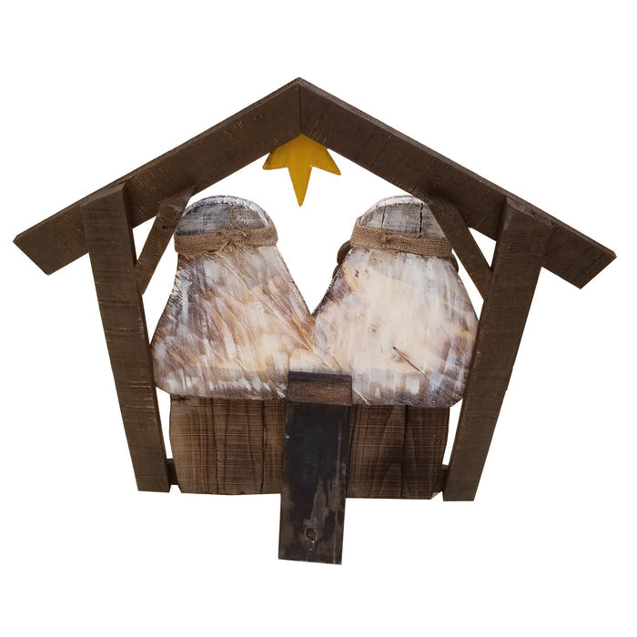 85255-O - 30in Wooden Nativity Christmas Decor Indoor Outdoor Use Hi-Line Gift Ltd.