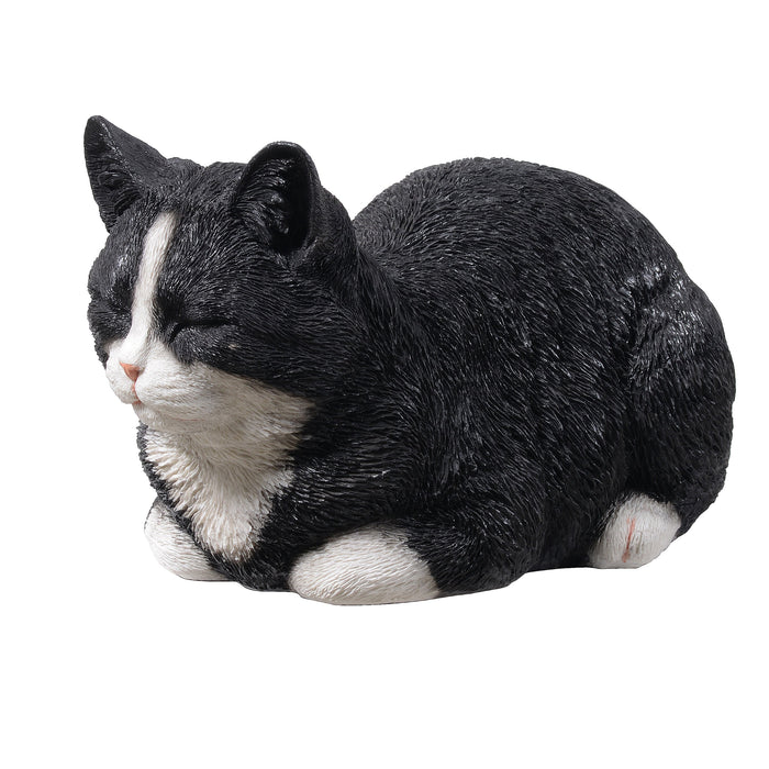 87620-B - Resting Black and White Tabby Cat Hi-Line Gift Ltd.