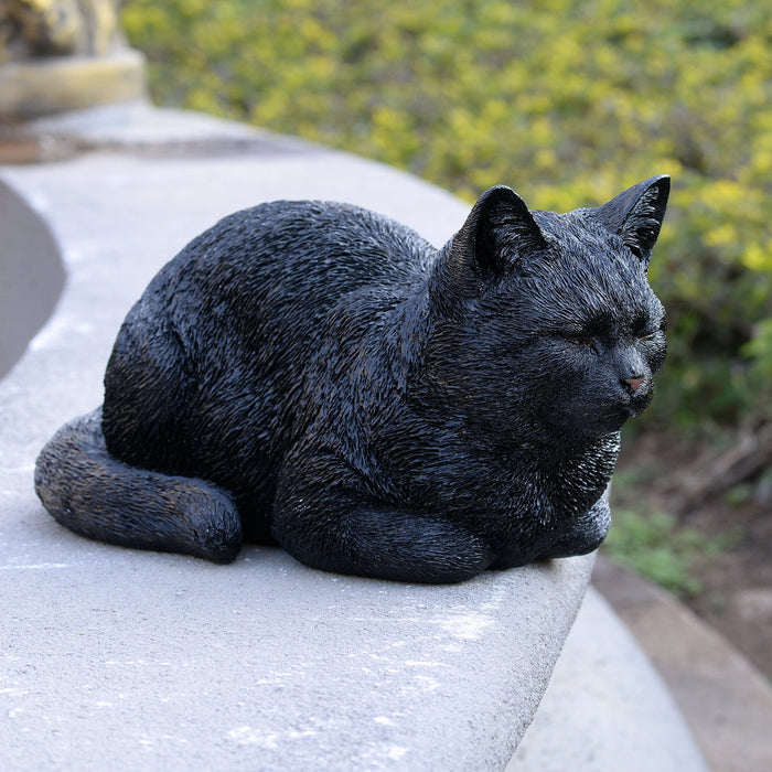 87620-D - Resting Black Tabby Cat Hi-Line Gift Ltd.