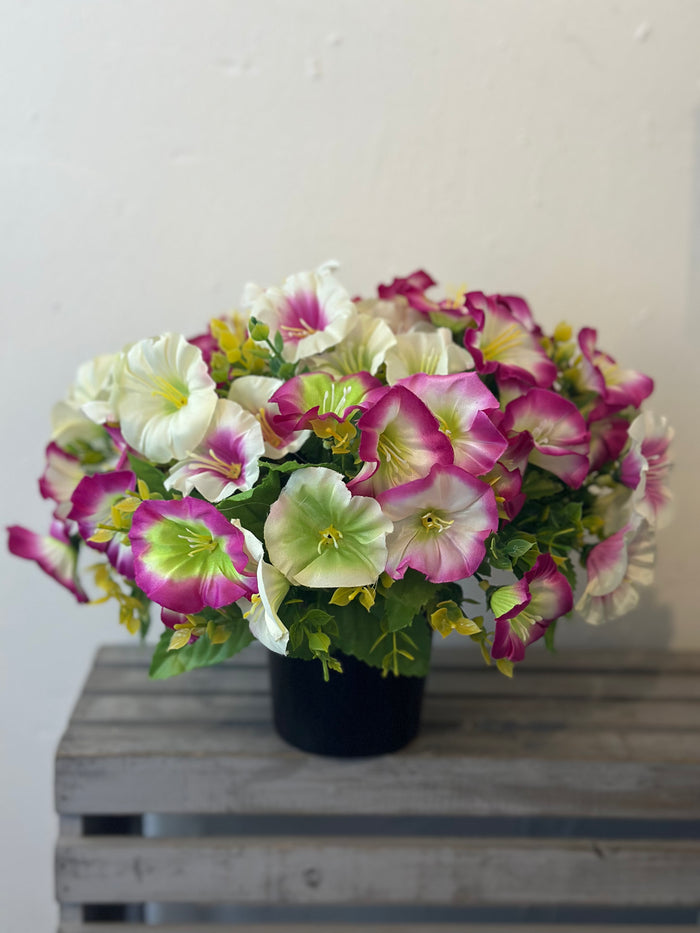 Faux Flower Memorial Pot | Choice of Two | Made to Order