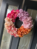 Faux Hydrangea Wreath