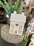 Ceramic Light Up Heart Decorative House
