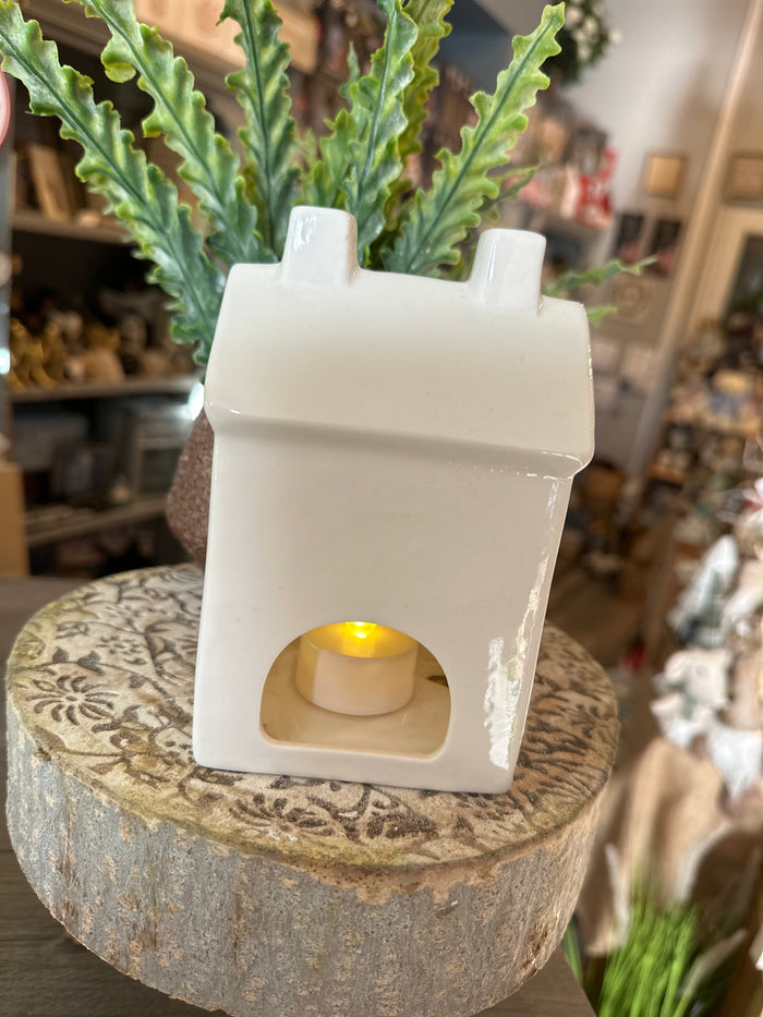 Ceramic Light Up Heart Decorative House