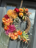 Autumnal Wreath 35cm Base