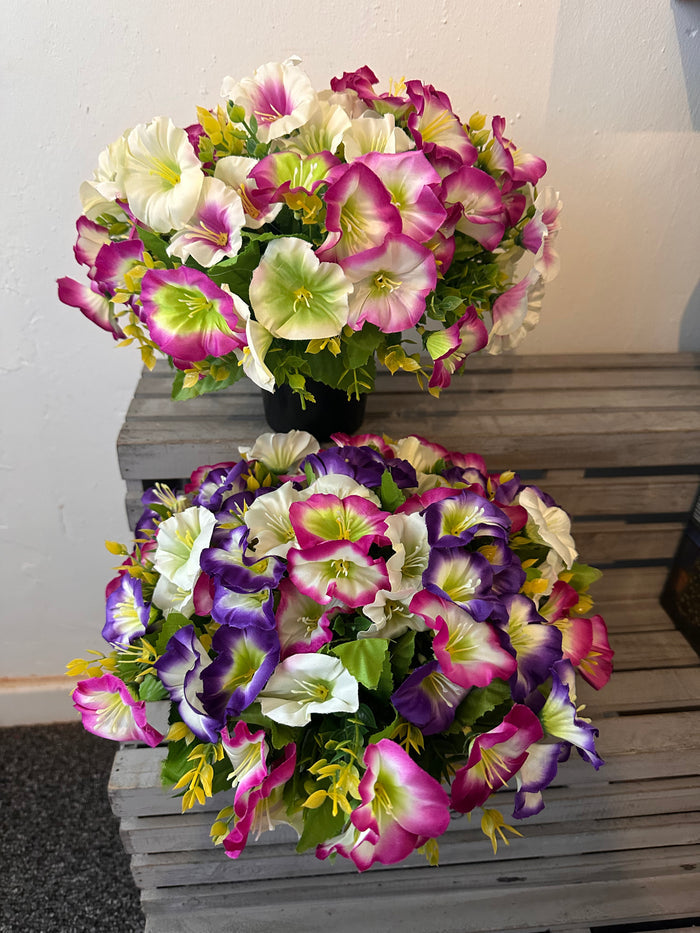 Faux Flower Memorial Pot | Choice of Two | Made to Order