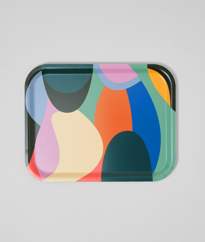 Abstract Rectangle Serving Tray