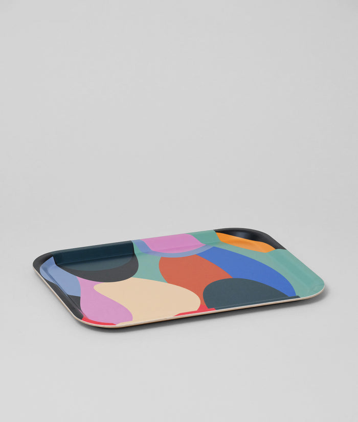 Abstract Rectangle Serving Tray