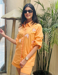 Amber Bloom Orange Co-Ord Set