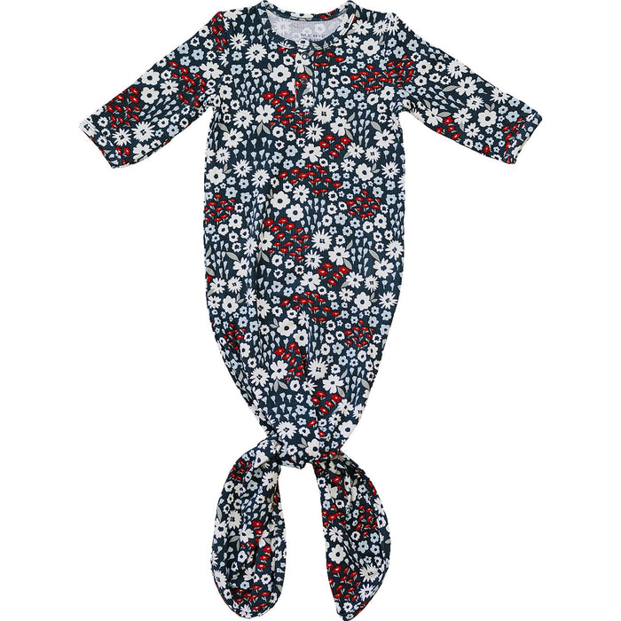 Americana Floral Bamboo Knot Gown
