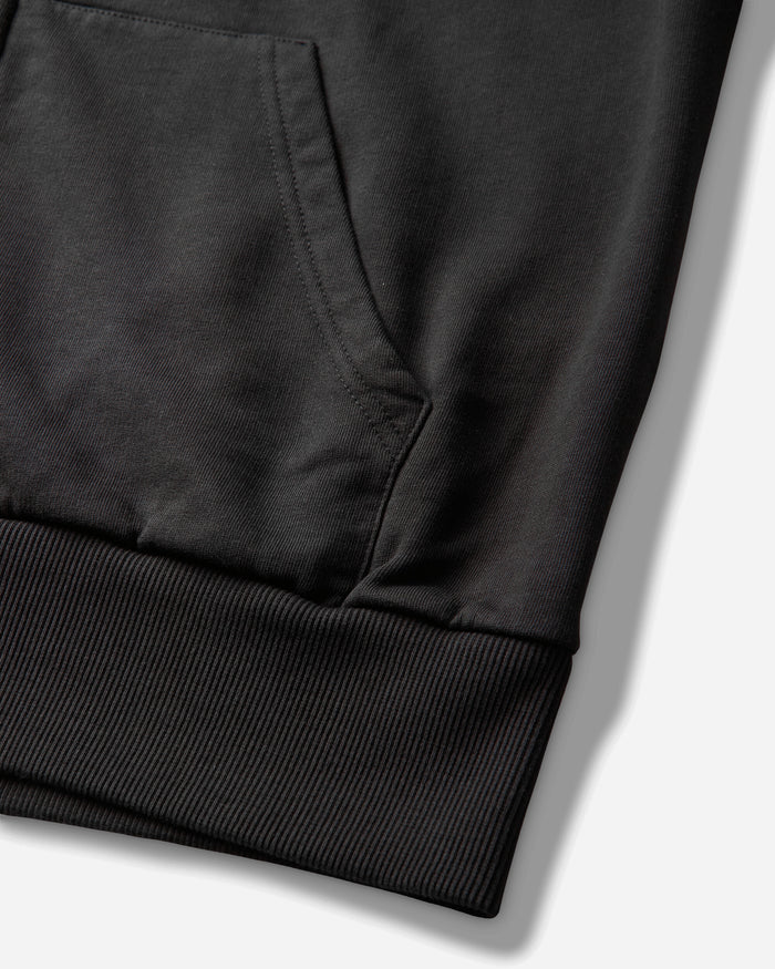 Umbro Authority Zipped Hoodie Washed Black Sweatshirts Hoodies UBMW0687JY197 BLK0020