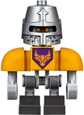 Axl Bot - Bright Light Orange Shoulders, Flat Silver Helmet