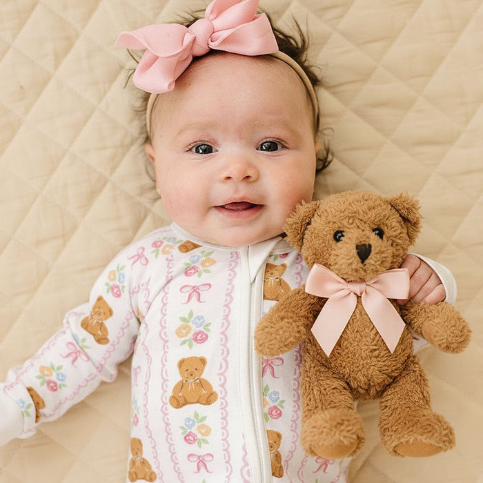 Bamboo Zip Romper | Honey Bear