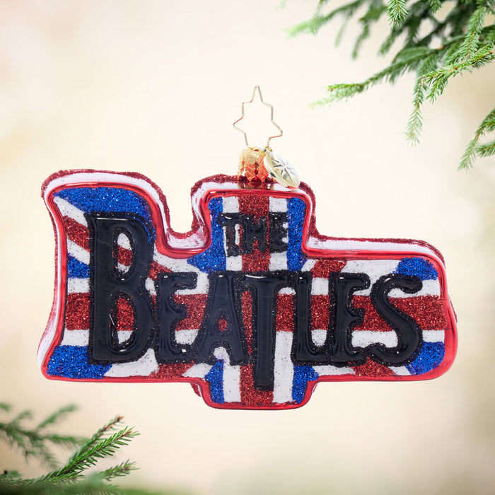 Front image - Beatles Union Jack Love - (The Beatles ornament)