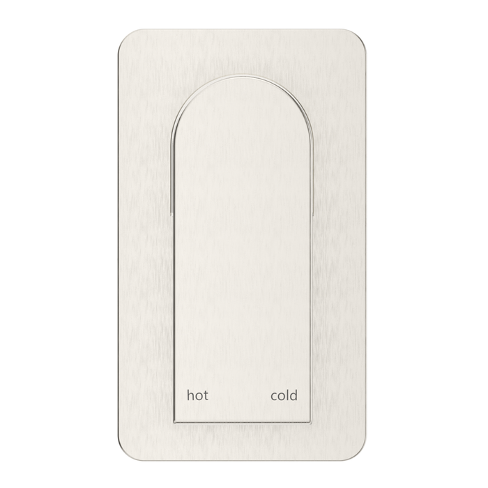Beki Brushed Nickel Shower Mixer - Square Plate - Trim Kit Only