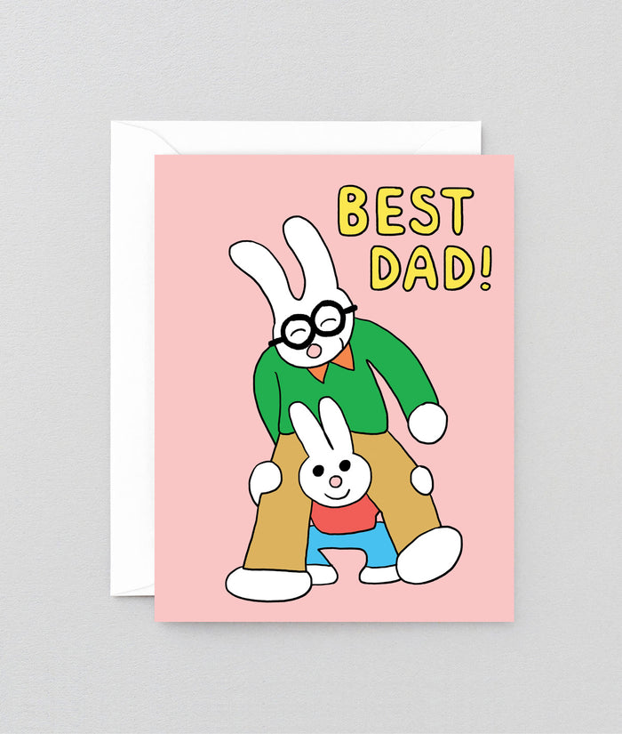 Best Dad! Kids Greeting Card