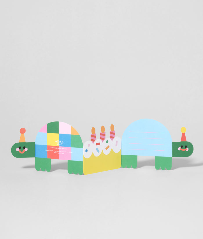 Birthday Tortoises Kids Fold Out Birthday Card