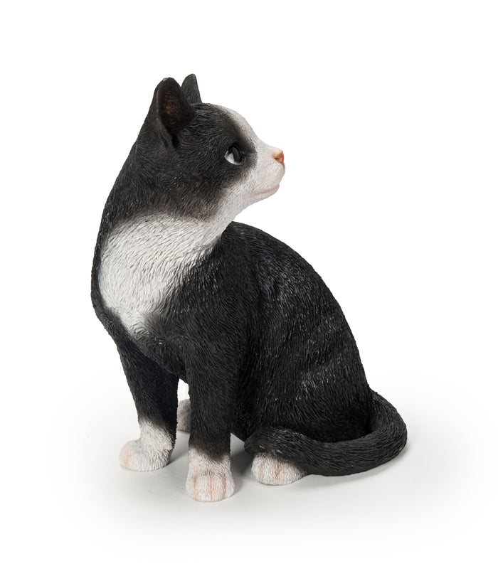 Black Cat Looking Back Garden Statue HI-LINE GIFT LTD.
