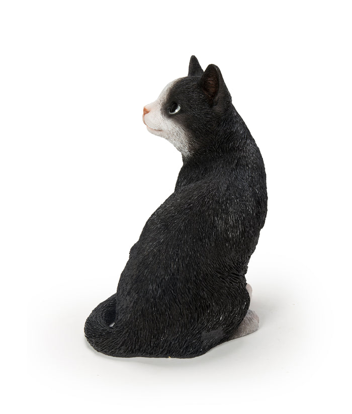 Black Cat Looking Back Garden Statue HI-LINE GIFT LTD.