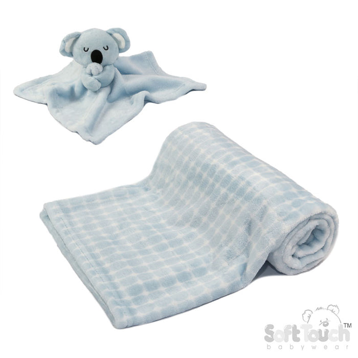 Blue Koala Comforter & Wrap Set (PK1) FBP222-B