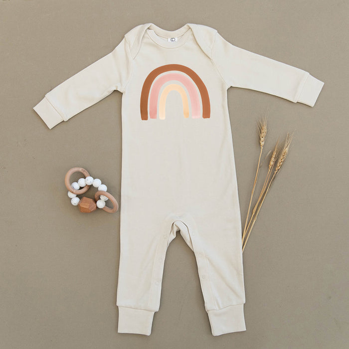 Blush Rainbow Baby Organic Baby Playsuit